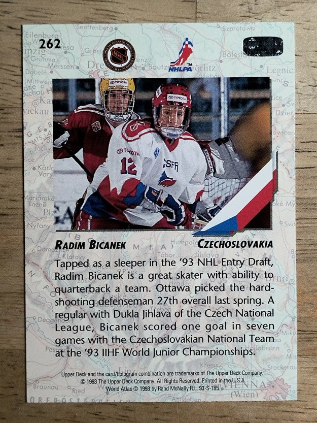 1993-94 Upper Deck #262 Radim Bicanek WJC RC