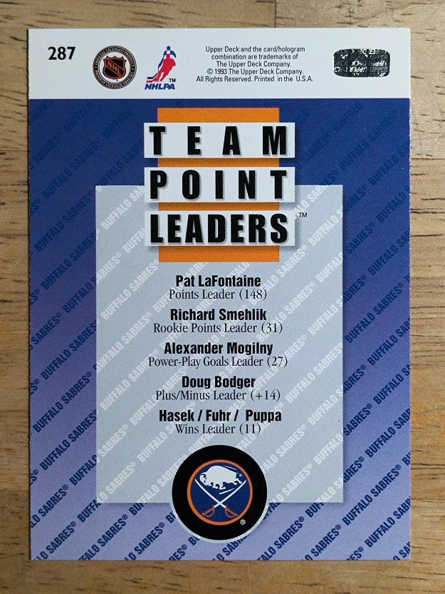 1993-94 Upper Deck #287 Pat LaFontaine TL