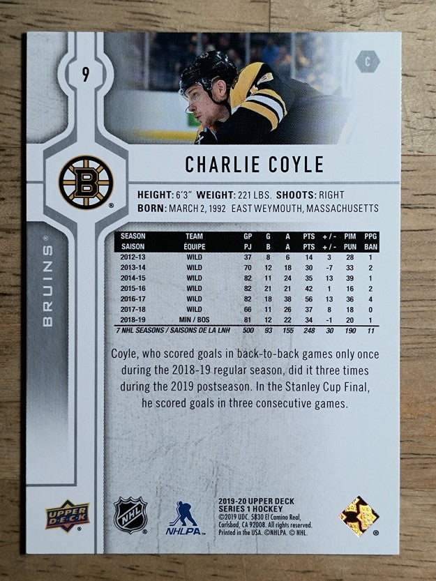 2019-20 Upper Deck #9 Charlie Coyle