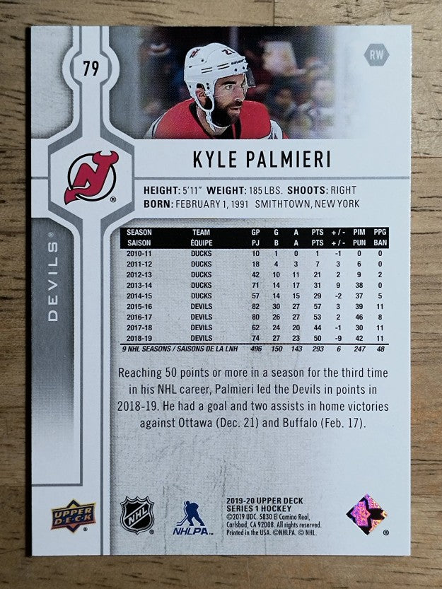 2019-20 Upper Deck #79 Kyle Palmieri