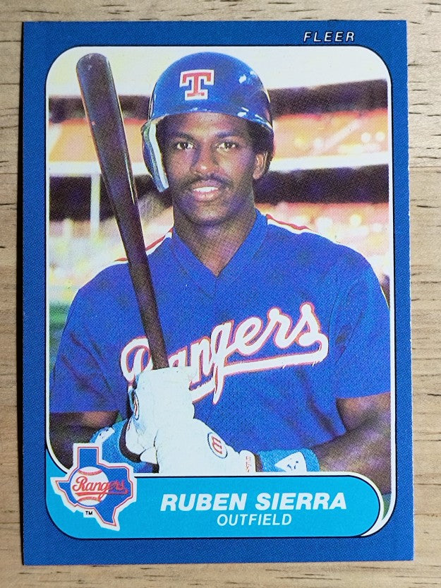 1986 Fleer Update #U105 Ruben Sierra XRC