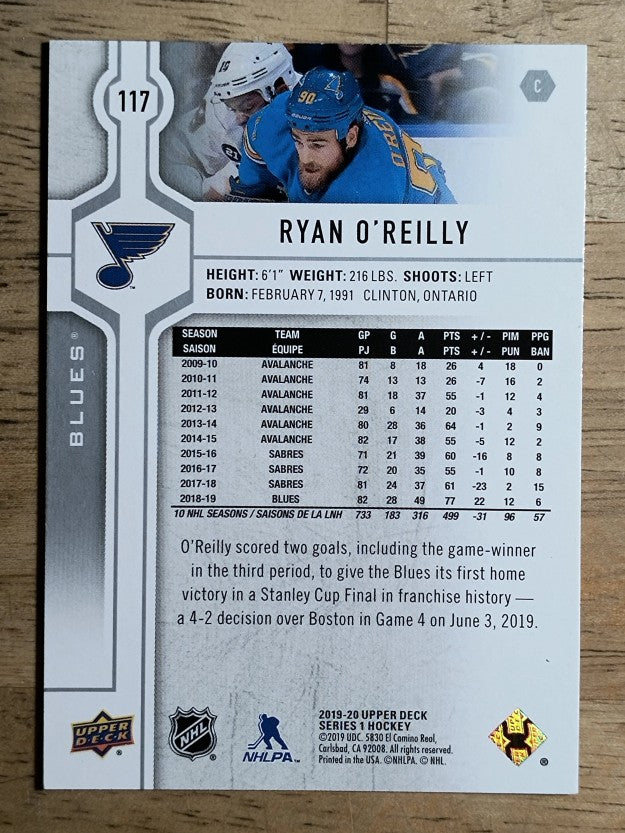 2019-20 Upper Deck #117 Ryan O'Reilly