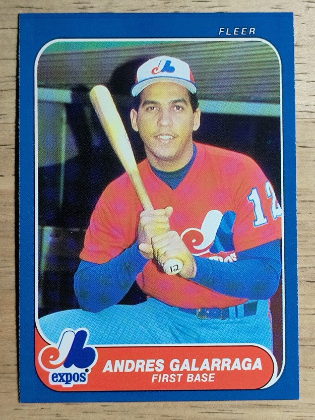 1986 Fleer Update #U44 Andres Galarraga