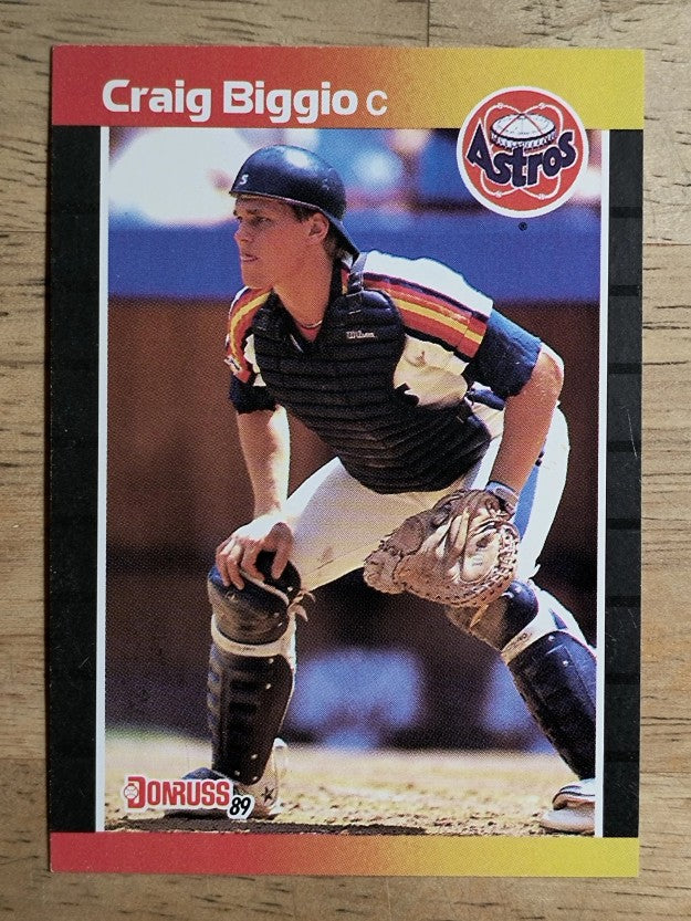 1989 Donruss #561 Craig Biggio DP RC (EXMT)