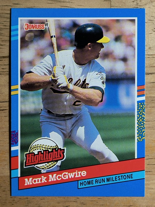 1991 Donruss Bonus Cards #BC9 Mark McGwire