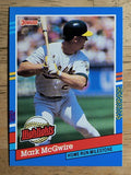 1991 Donruss Bonus Cards #BC9 Mark McGwire
