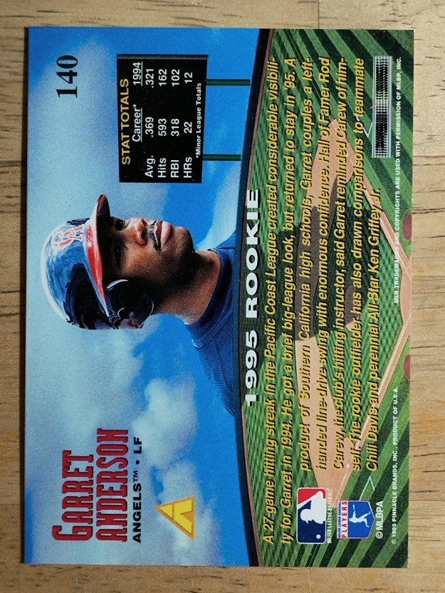 1995 Zenith #140 Garret Anderson