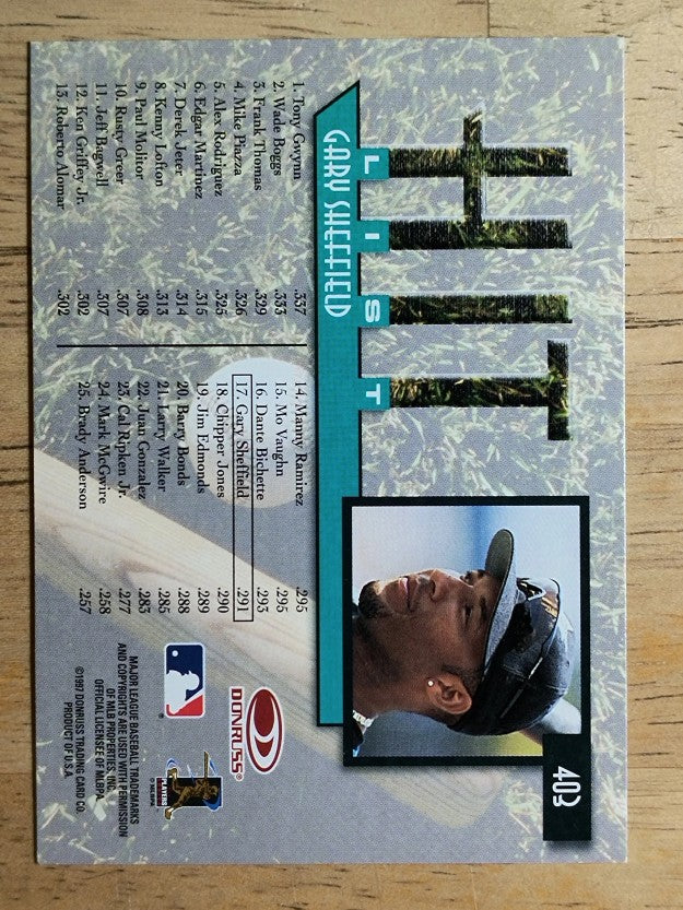 1997 Donruss #403 Gary Sheffield HIT