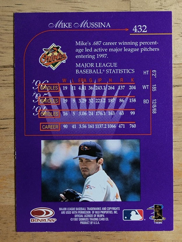 1997 Donruss #432 Mike Mussina KING