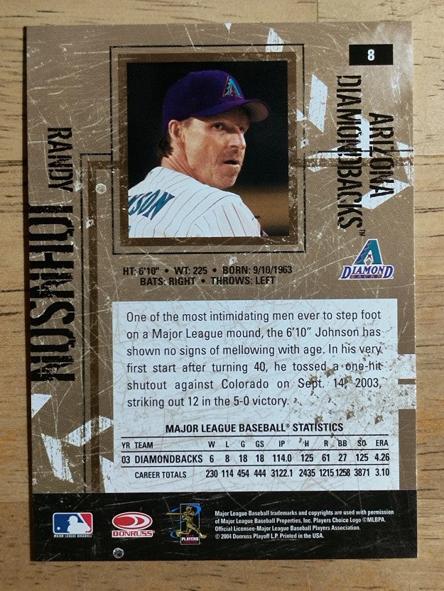 2004 Leather and Lumber #8 Randy Johnson