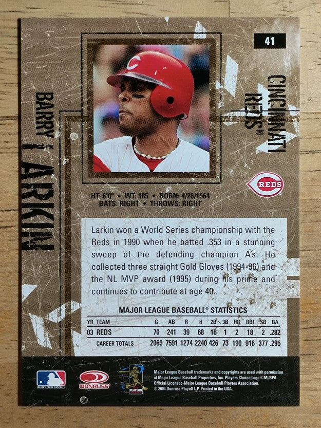 2004 Leather and Lumber #41 Barry Larkin