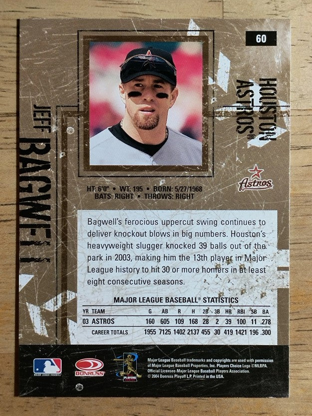 2004 Leather and Lumber #60 Jeff Bagwell