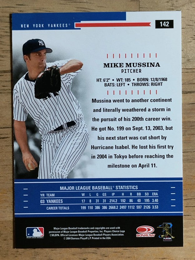 2004 Throwback Threads #142 Mike Mussina