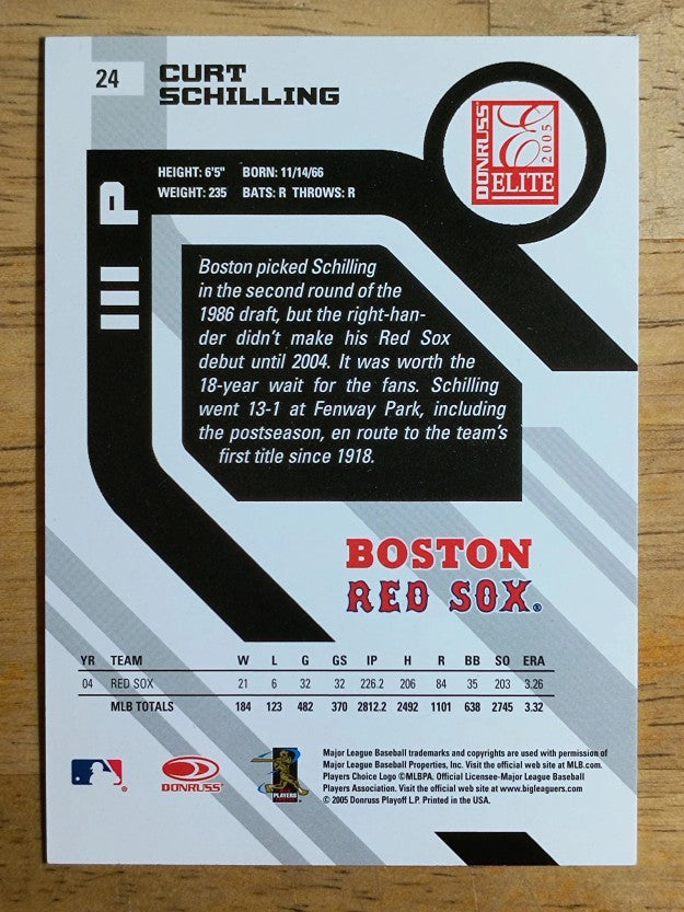 2005 Donruss Elite #24 Curt Schilling