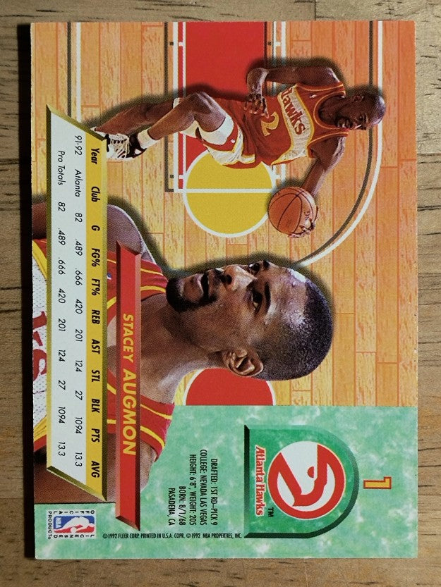 1992-93 Ultra #1 Stacey Augmon