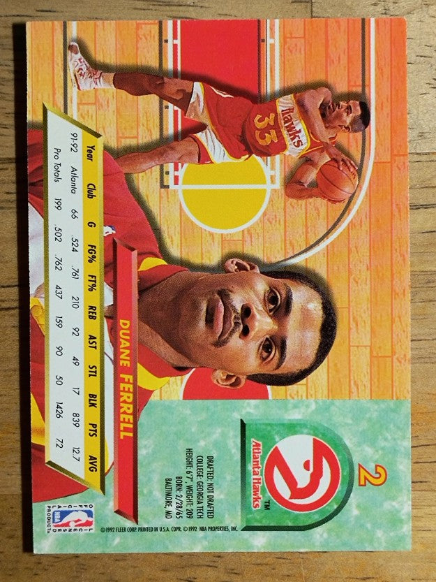 1992-93 Ultra #2 Duane Ferrell