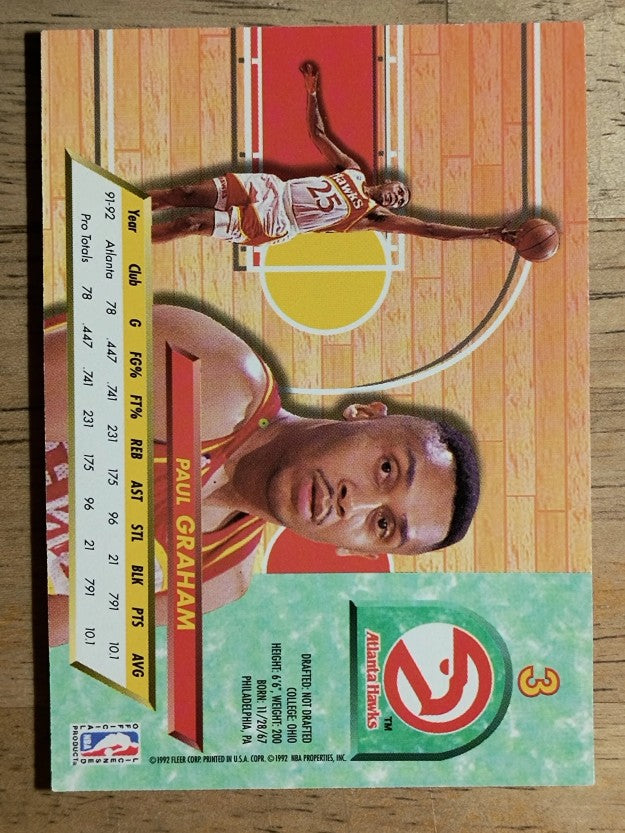1992-93 Ultra #3 Paul Graham