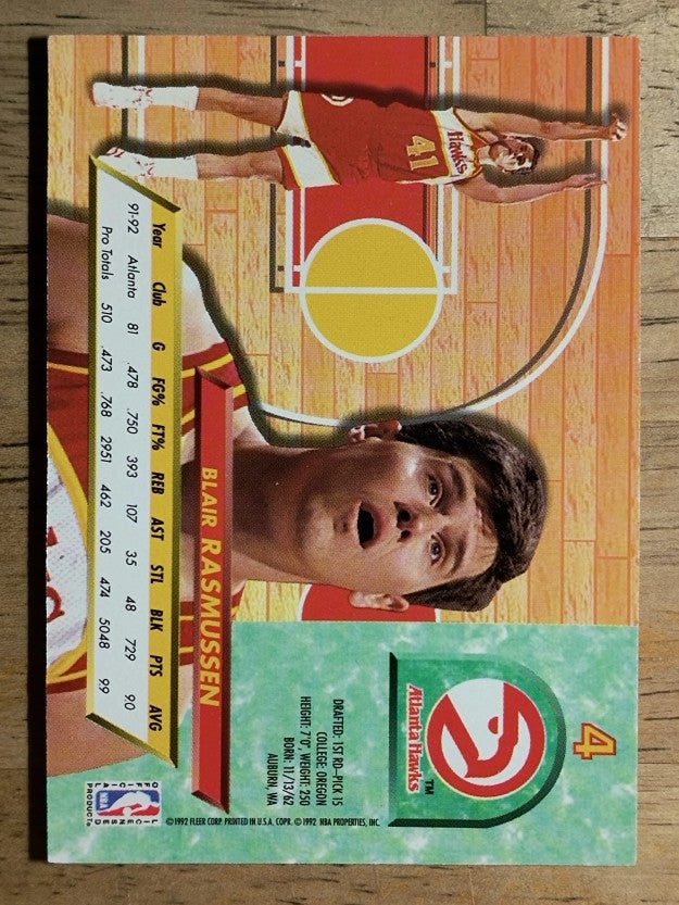 1992-93 Ultra #4 Blair Rasmussen