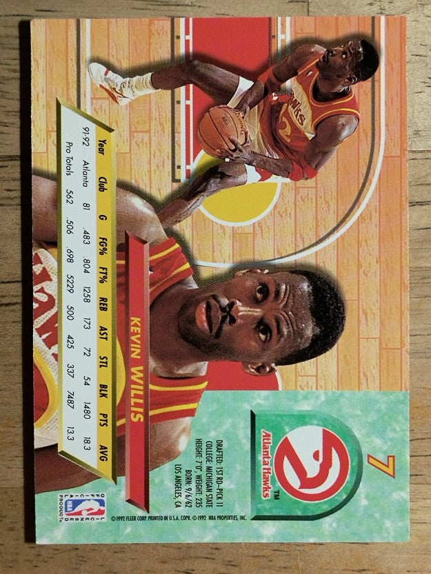 1992-93 Ultra #7 Kevin Willis