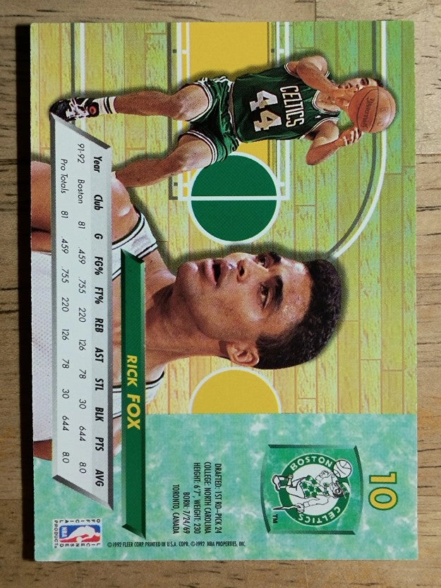 1992-93 Ultra #10 Rick Fox