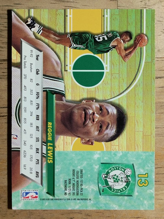 1992-93 Ultra #13 Reggie Lewis