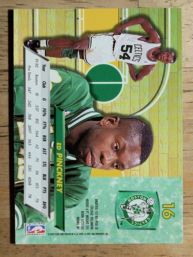 1992-93 Ultra #16 Ed Pinckney