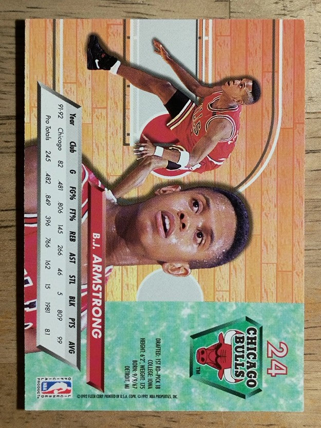 1992-93 Ultra #24 B.J. Armstrong