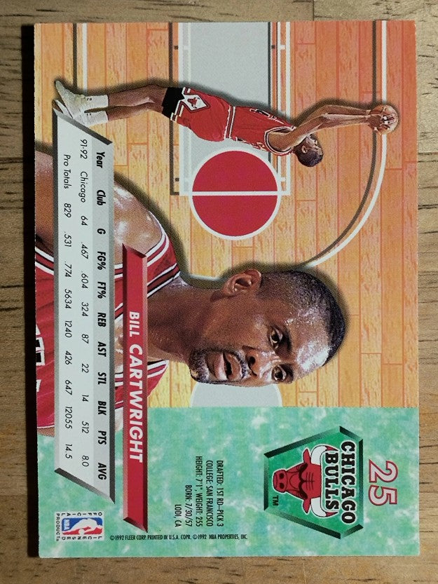 1992-93 Ultra #25 Bill Cartwright