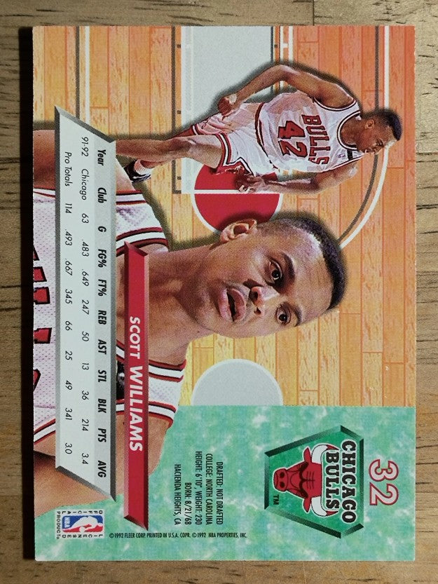 1992-93 Ultra #32 Scott Williams