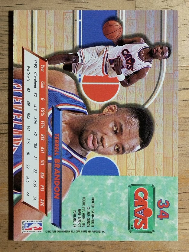 1992-93 Ultra #34 Terrell Brandon