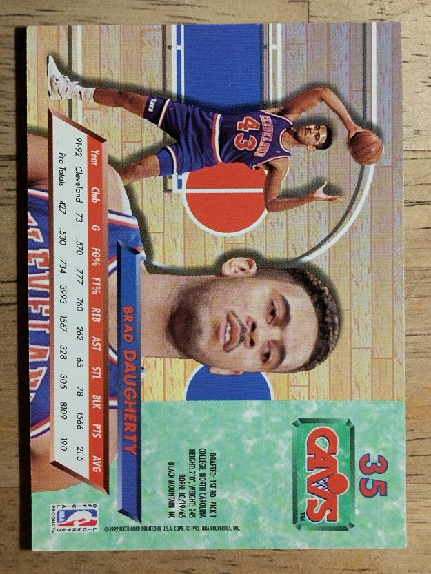 1992-93 Ultra #35 Brad Daugherty