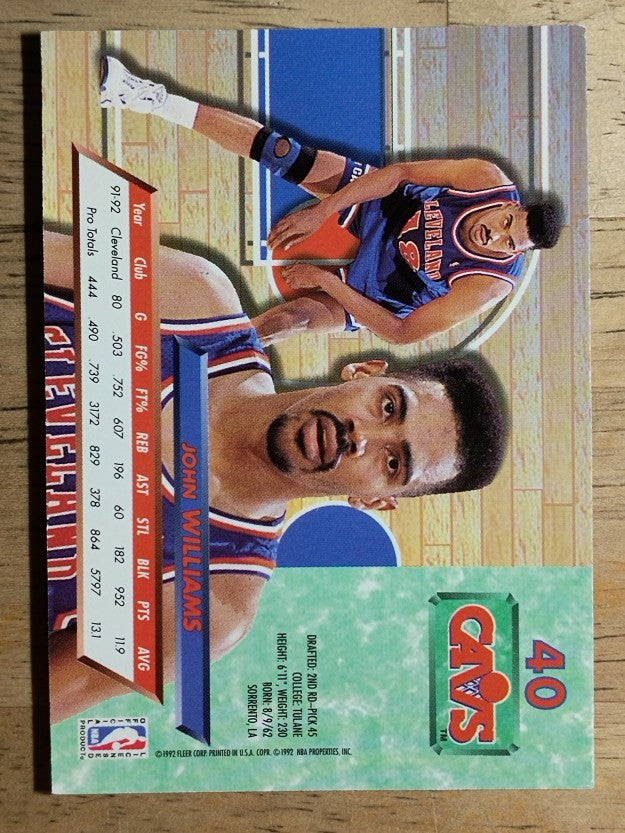 1992-93 Ultra #40 John Williams
