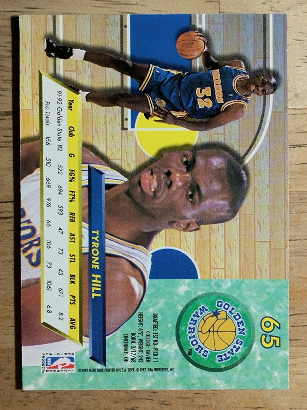 1992-93 Ultra #65 Tyrone Hill