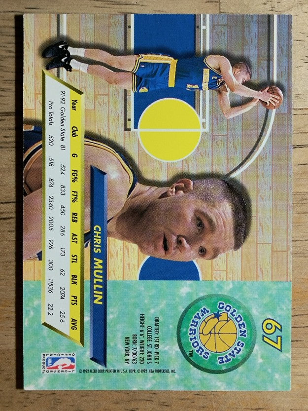 1992-93 Ultra #67 Chris Mullin