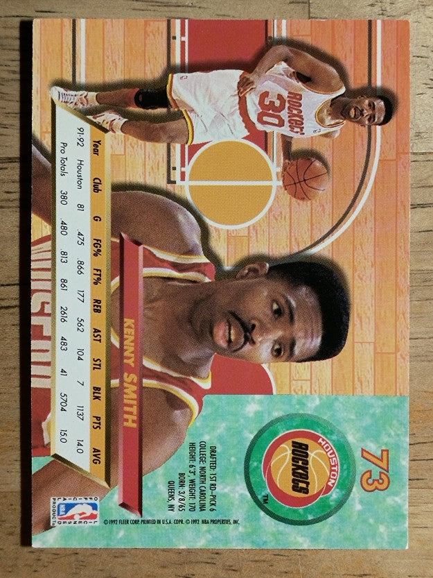 1992-93 Ultra #73 Kenny Smith
