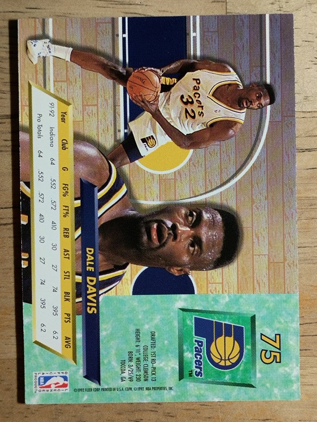 1992-93 Ultra #75 Dale Davis
