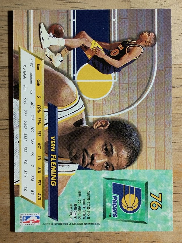 1992-93 Ultra #76 Vern Fleming