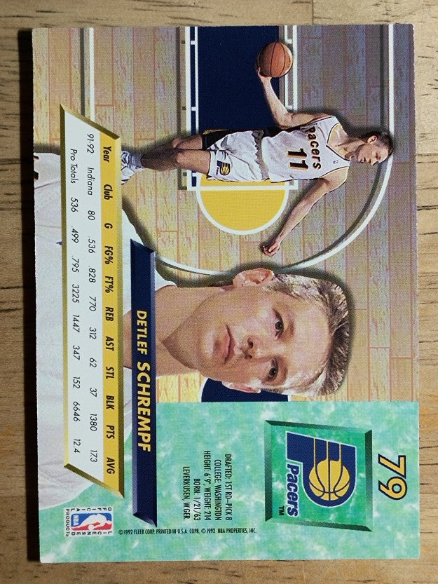 1992-93 Ultra #79 Detlef Schrempf