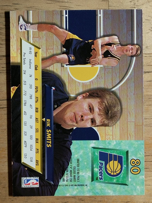 1992-93 Ultra #80 Rik Smits