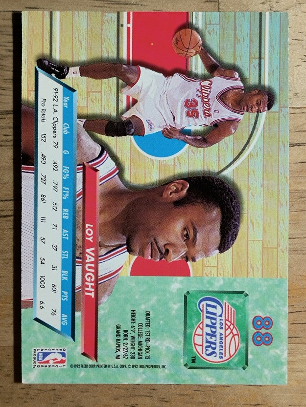 1992-93 Ultra #88 Loy Vaught