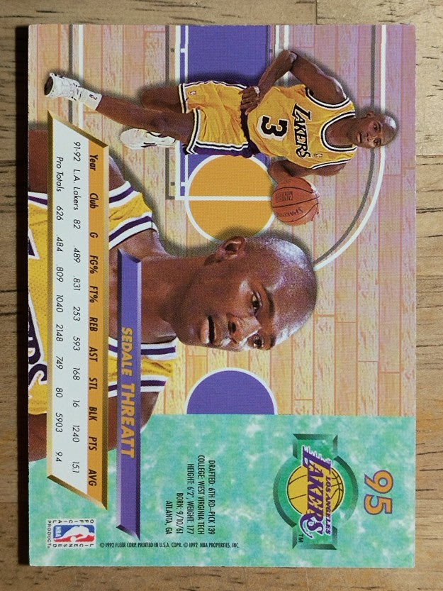 1992-93 Ultra #95 Sedale Threatt