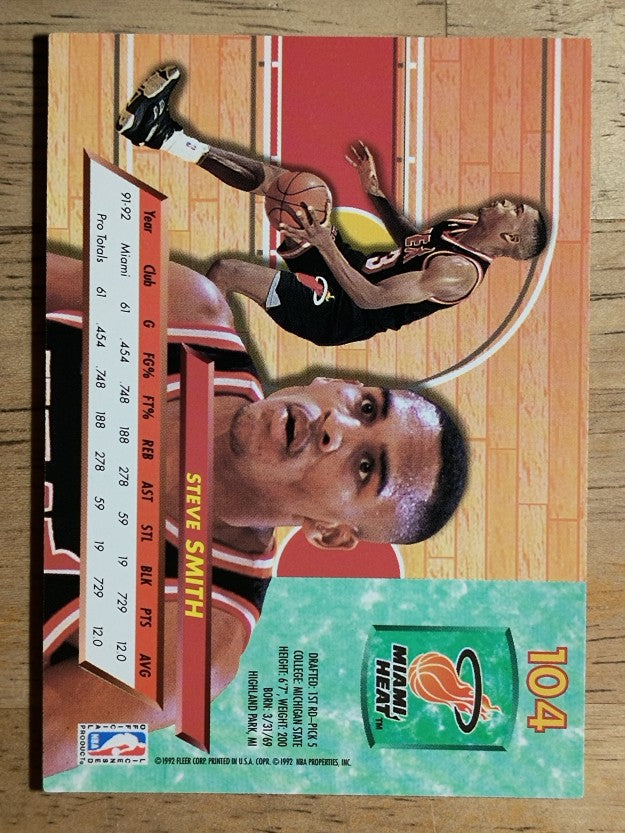 1992-93 Ultra #104 Steve Smith
