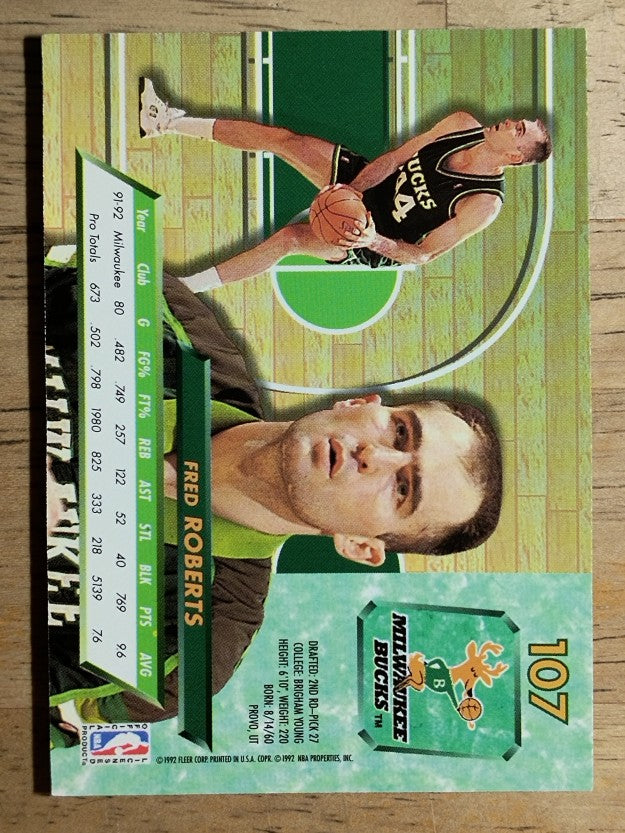 1992-93 Ultra #107 Fred Roberts
