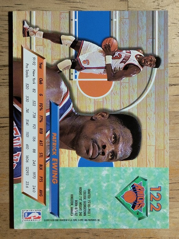 1992-93 Ultra #122 Patrick Ewing