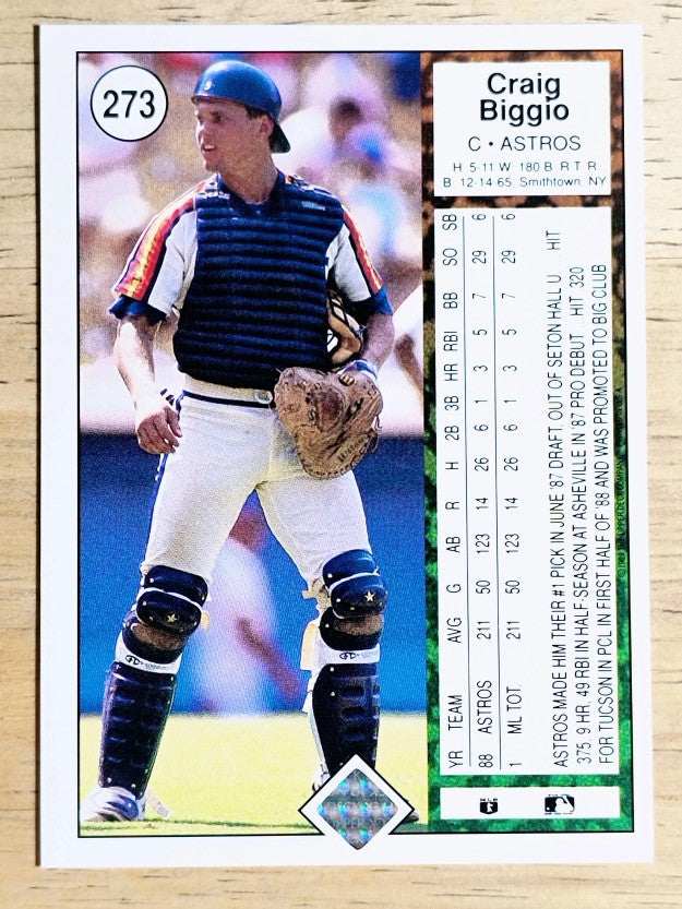 1989 Upper Deck #273 Craig Biggio RC