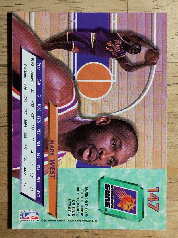 1992-93 Ultra #147 Mark West