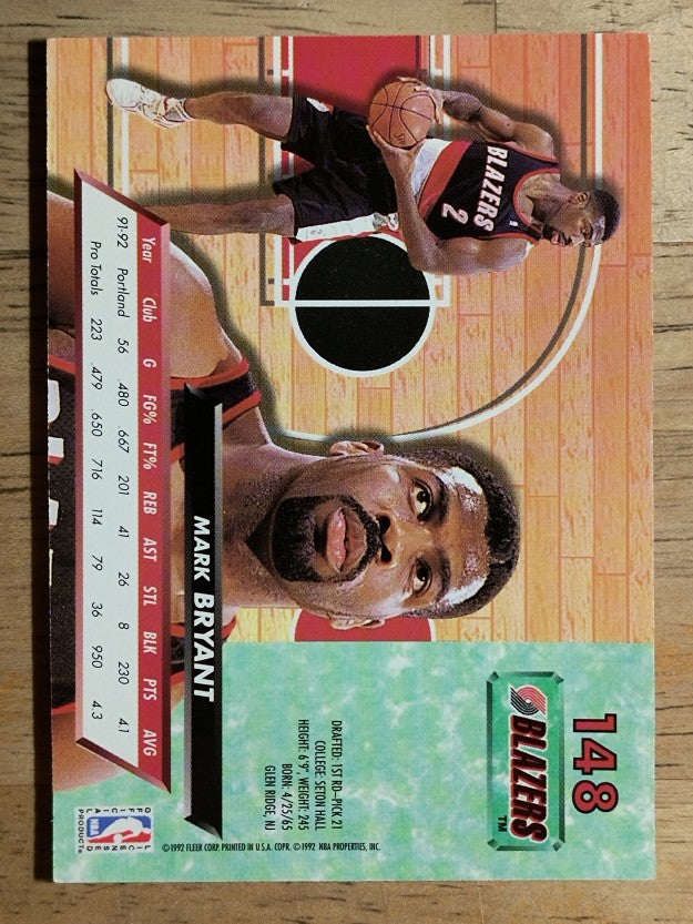 1992-93 Ultra #148 Mark Bryant