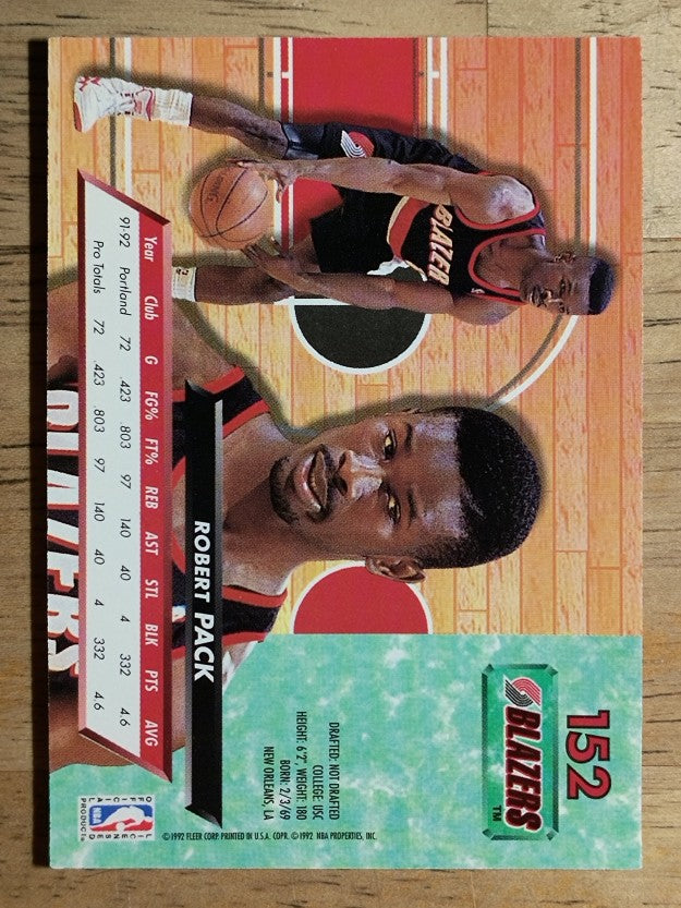 1992-93 Ultra #152 Robert Pack