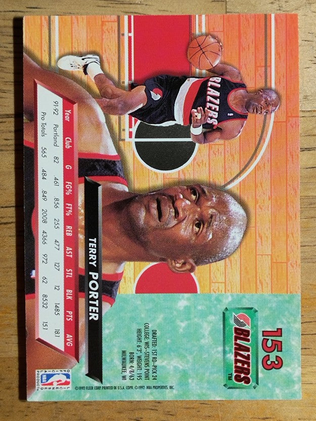 1992-93 Ultra #153 Terry Porter