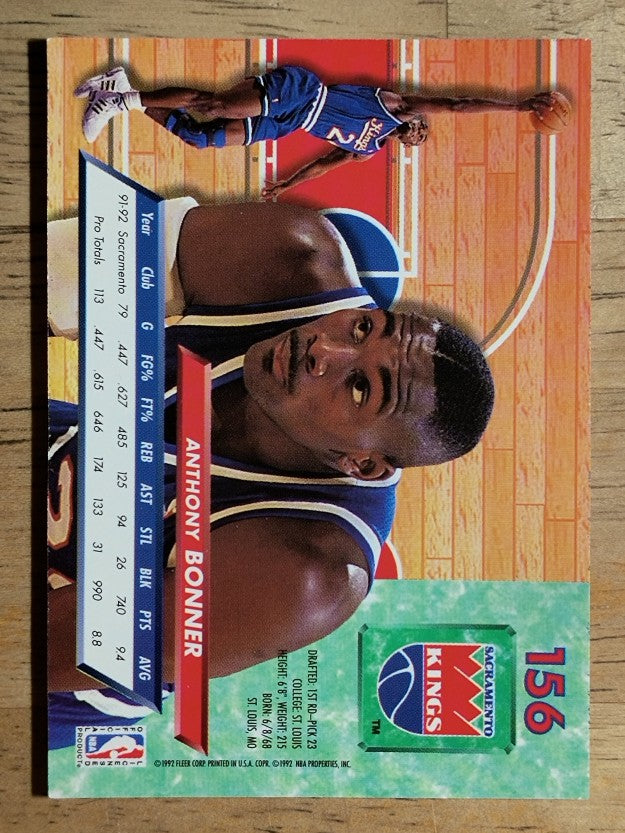 1992-93 Ultra #156 Anthony Bonner